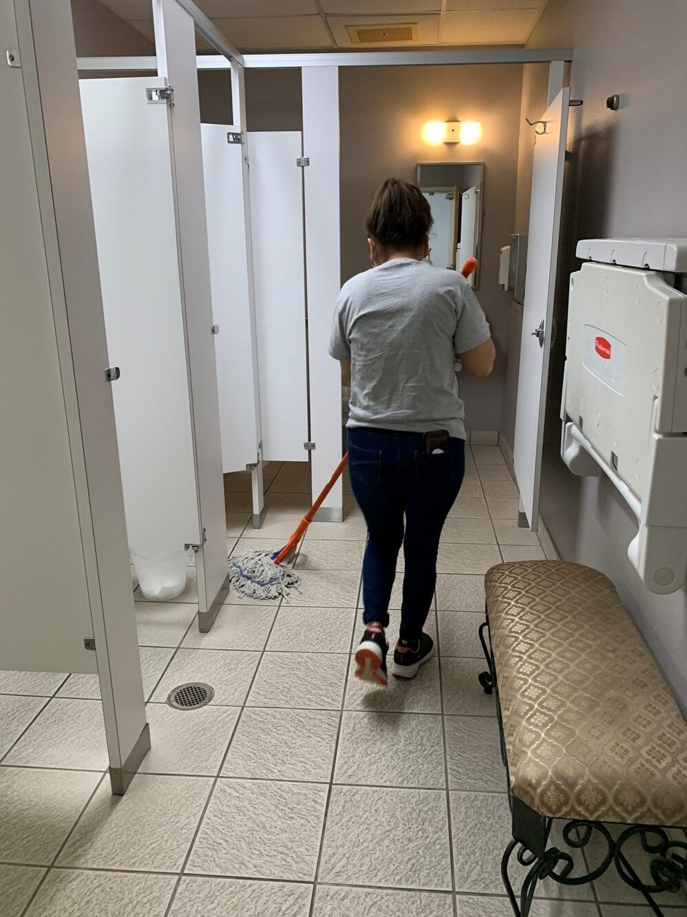 Home cleaning before and after